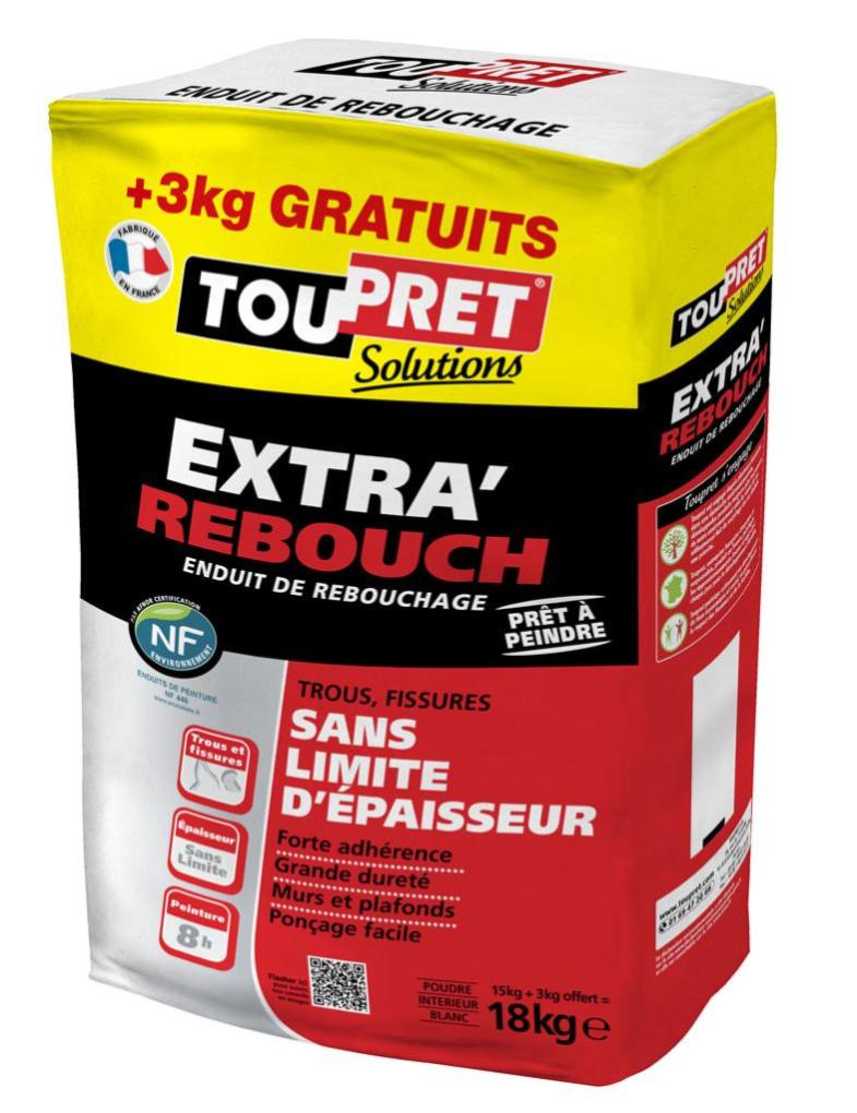 Enduit De Rebouchage Toupret Extra Rebouch 1 Kg En Poudre, Pour Mur /  Plafond In