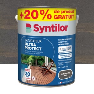 Syntilor - Peinture Bois Ultra Protect Gris Anthracite Satiné RAL 7016 2,5L  : : Bricolage