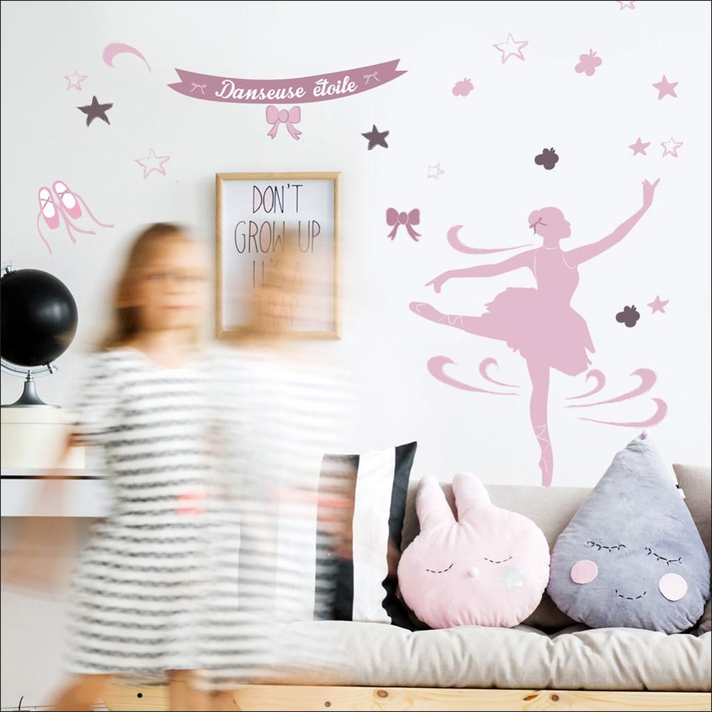 Stickers Decoratifs Sticker Deco 48x68cm Danseuse 48 Cm X 68 Cm Leroy Merlin