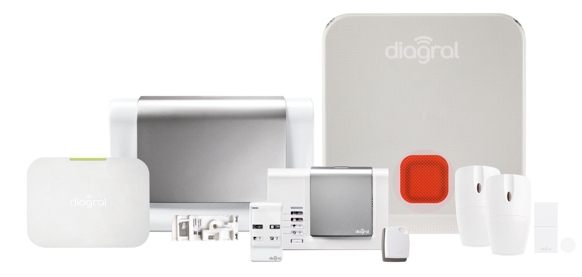 Pack alarme connectée Optimal DIAG12CSF, DIAGRAL