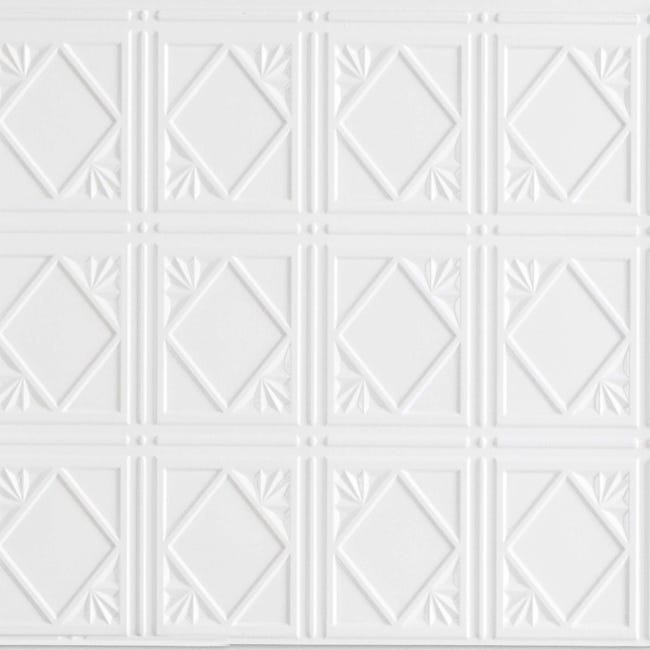 Panneaux muraux 3D en plastique PVC - revêtement mural blanc avec aspect 3D  - motifs Wave: 1 assiette