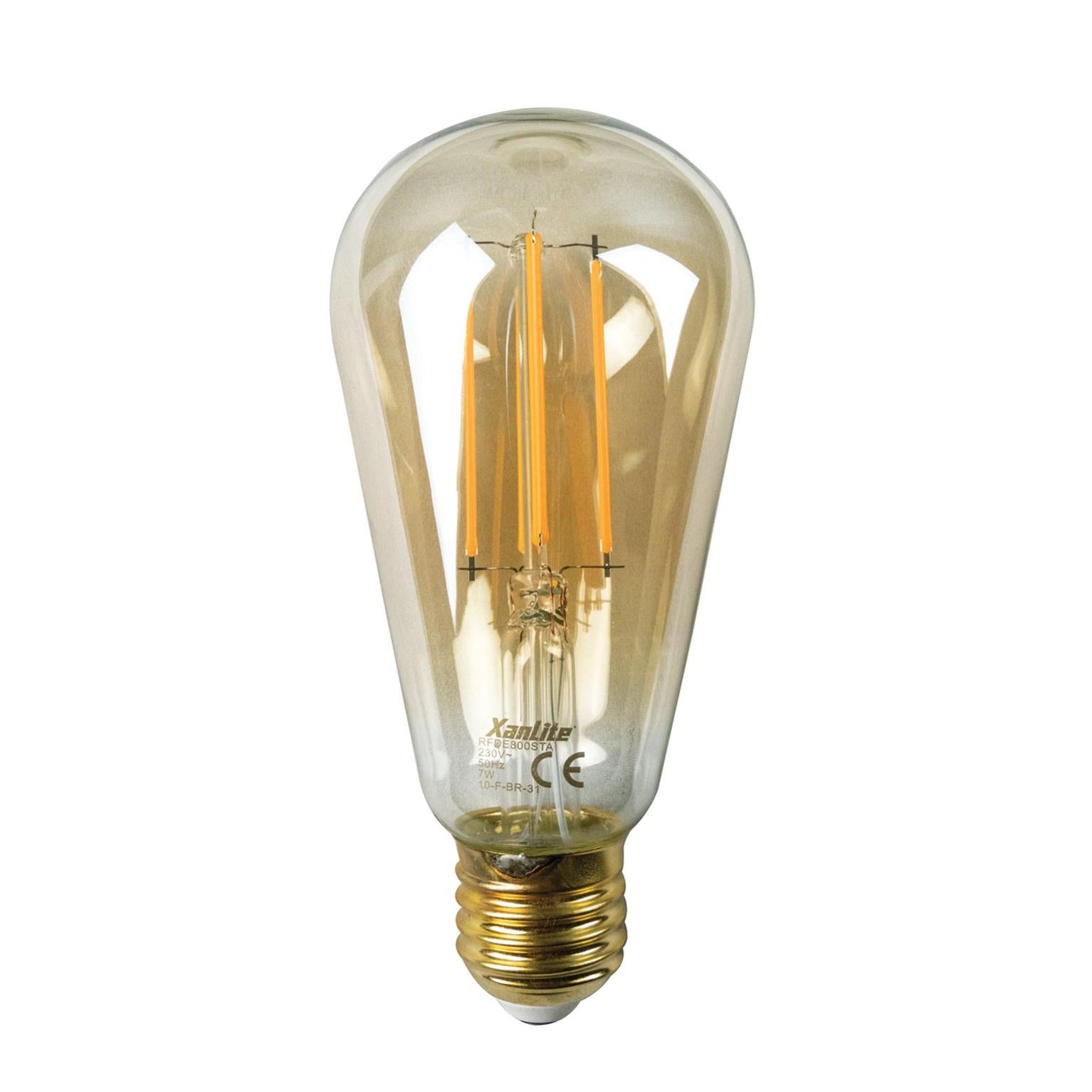 Ampoule led décorative, Edison E27, 638lm = 50W, blanc très chaud