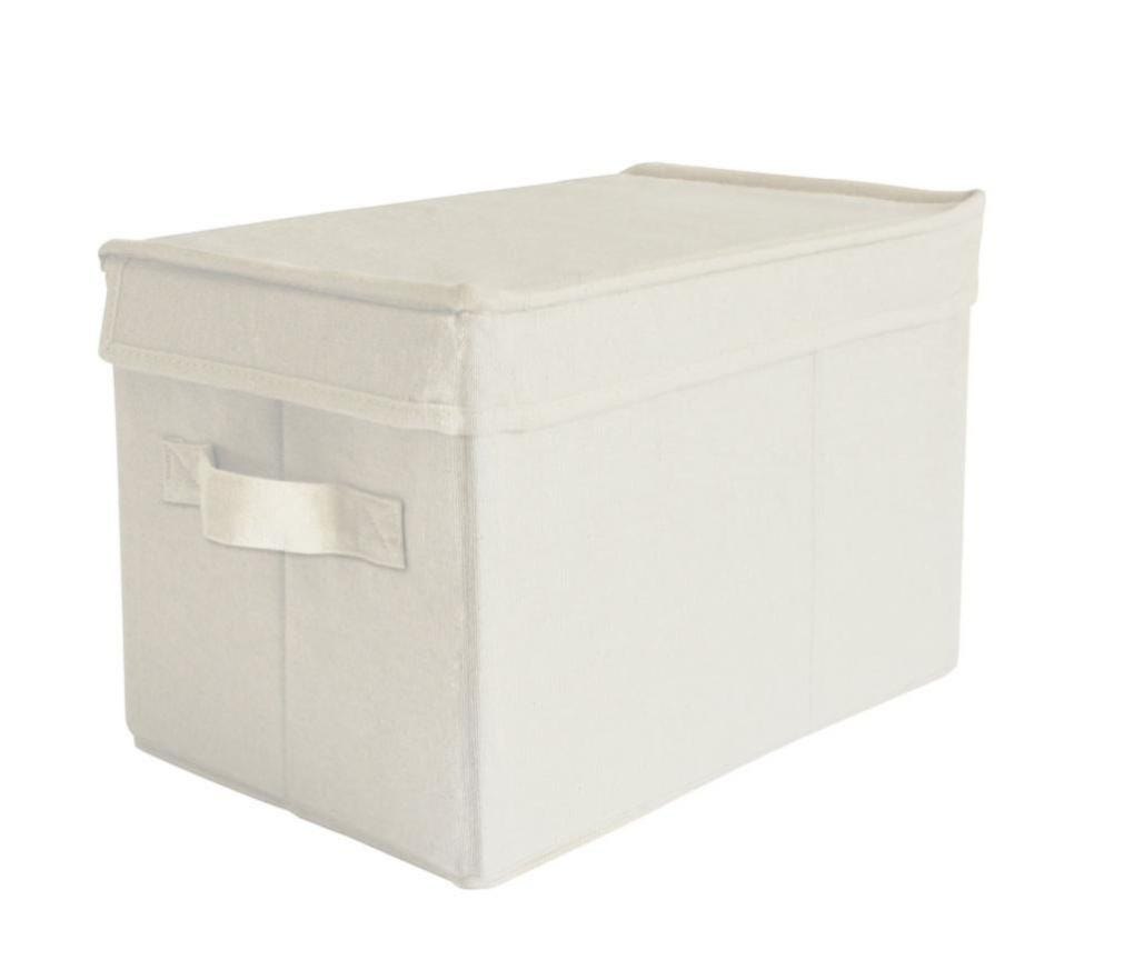 Boîte de rangement tissu BOX & BEYOND Saara S beige H.20 x l.30 x P.20 cm