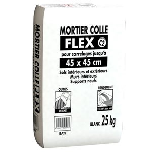 Mortier colle flex multisupport C2E* - 25 kg - Mapei