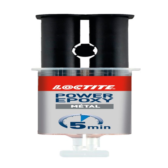 Loctite Colle Epoxy liquide spéciale Metal, Résine epoxy bi-composante  couleur métal, Colle forte et rapide pour métaux et autres matériaux, colle