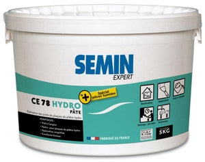 Semin A05267 Enduit de Lissage en Pâte pour Murs et Plafonds, Intérieur,  Seau de 4 kg : : Bricolage