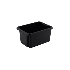Grande Caisse noire solide avec couvercle 50 litres