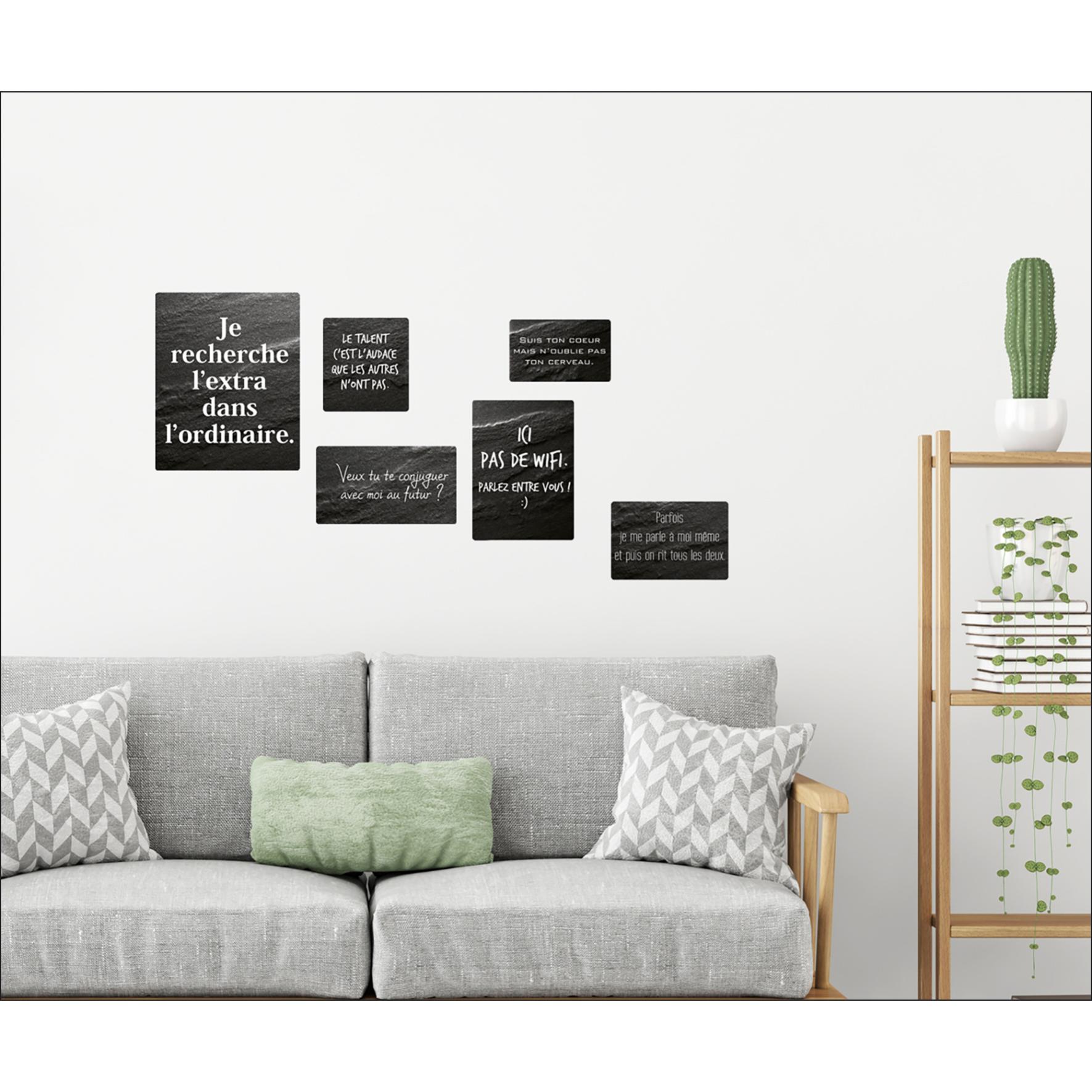 Stickers Décoratifs STICKER DECO 24X68CM PHRASES B, 24 Cm X 68 Cm ...