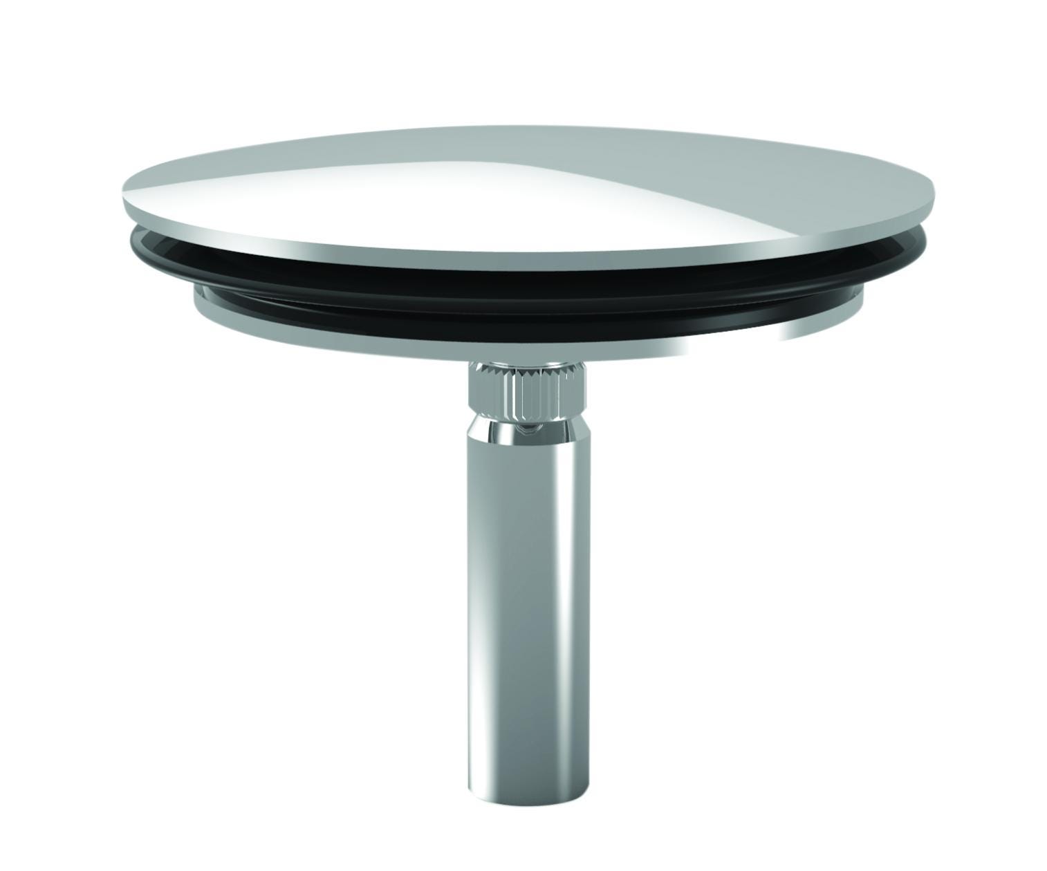 Clapet inox D.45 mm, pour vidage de baignoire, serrage 28/42 mm ...