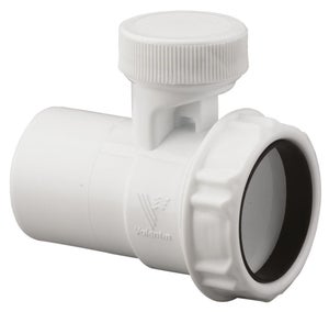 Siphon Y compact avec valve pour lavabo-bidet ∅ 40 x 32 mm