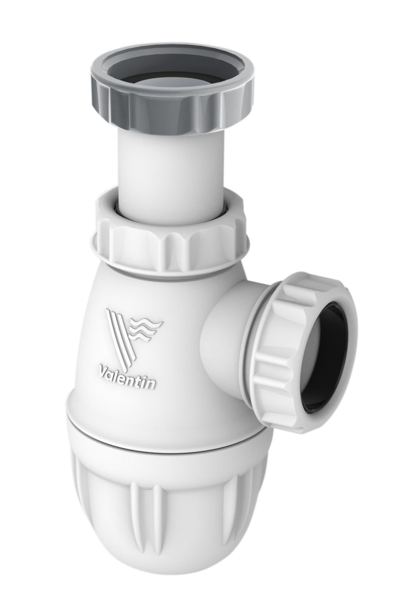 Siphon lavabo bi-matière-joint intégré, réglable VALENTIN Diam.32 mm