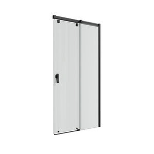 Paroi de douche accès en angle 1 porte pliante 80 cm + 1 porte coulissante  100 cm s300 - Conforama