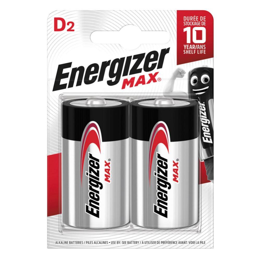 Lot De 2 Piles Alcaline Lr20 D Max 1 5 V Energizer Leroy Merlin