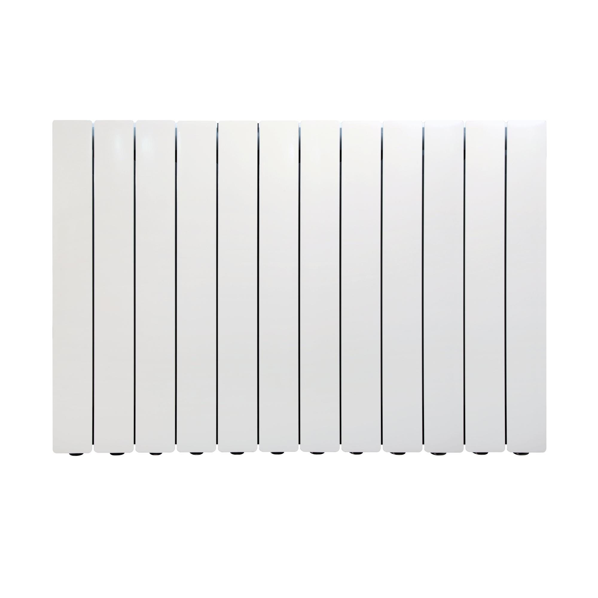 Radiateur eau chaude horizontal PRODIGE Modern blanc, 1722W H.65.7 x l.96  cm