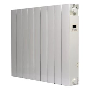 Radiateur électrique fixe à inertie sèche céramique 1000W Rubis - Design  galbé - Blanc - NF - Chauffage - Achat & prix