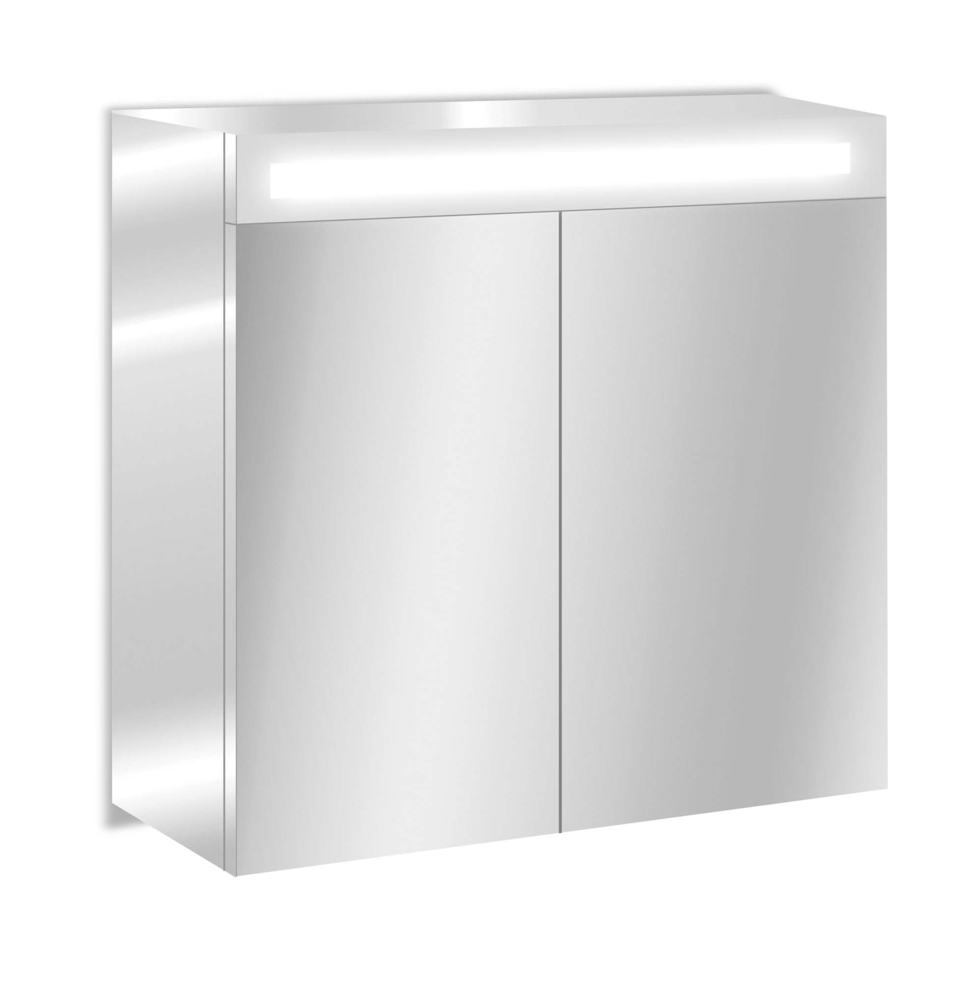 Armoire led 1p de toilette lumineuse l. 60 cm, chromé Giulia Leroy Merlin