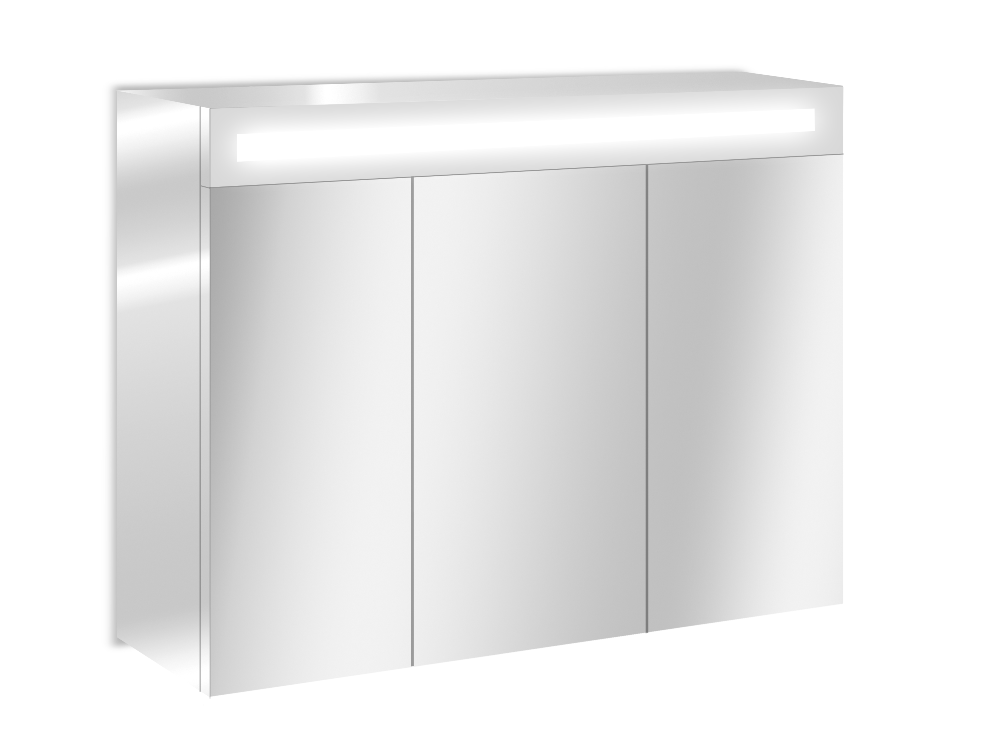 Armoire led 3p de toilette lumineuse l. 90 cm, chromé Giulia Leroy Merlin