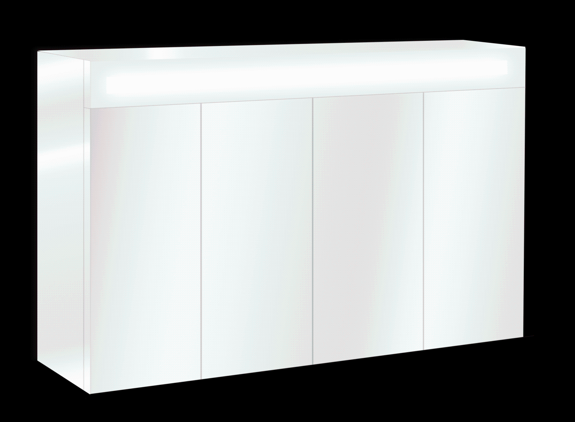 Armoire de toilette lumineuse l. 120 cm, chromé Giulia Leroy Merlin