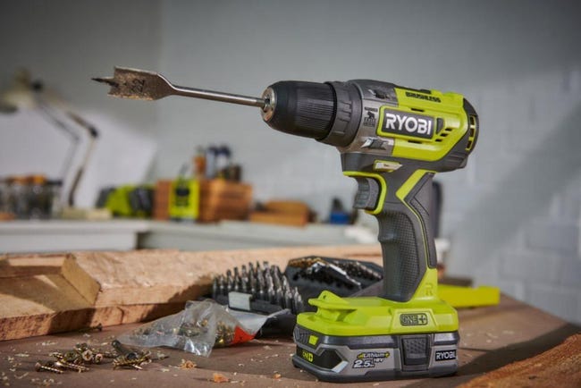 Perceuse percussion brushless RYOBI ONE R18PD5 0 18V sans