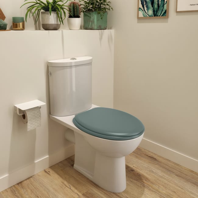 Abattant wc vert avec frein de chute best sale