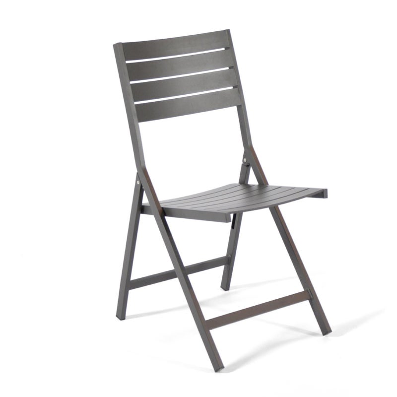 Chaise de jardin ARCANE Sunrise en aluminium noir