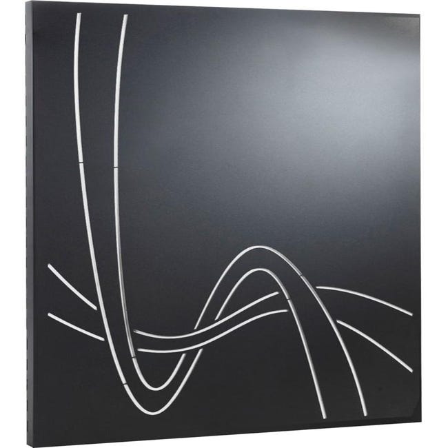 Plaque de protection murale noir sablé EQUATION Eclipse 2, l.80 cm