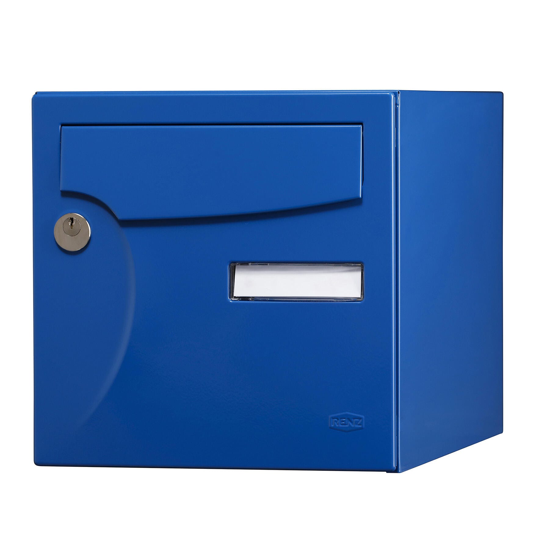 Boîte aux lettres normalisée 2 portes extérieur RENZ Animation acier bleu  breton