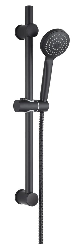 Flexible de douche / baignoire PVC noir mat 150cm - Stellameubles