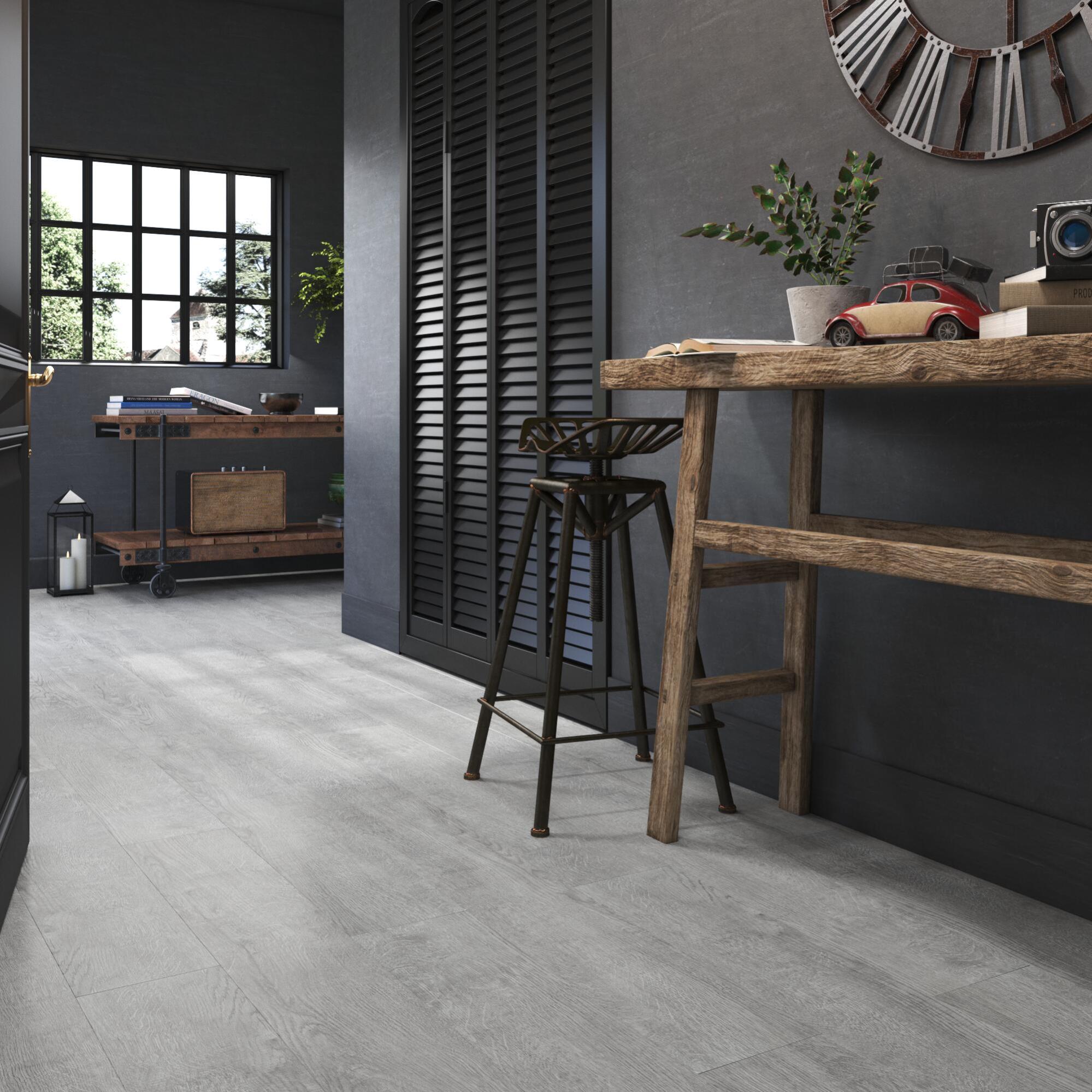 Lame PVC clipsable medio ARTENS Girraween bois gris Leroy Merlin