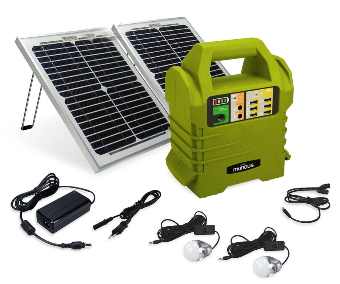Batterie Externe Solaire étanche 25000 MAh – Noire – VTCWORLD – 2 Ports USB – Portative
