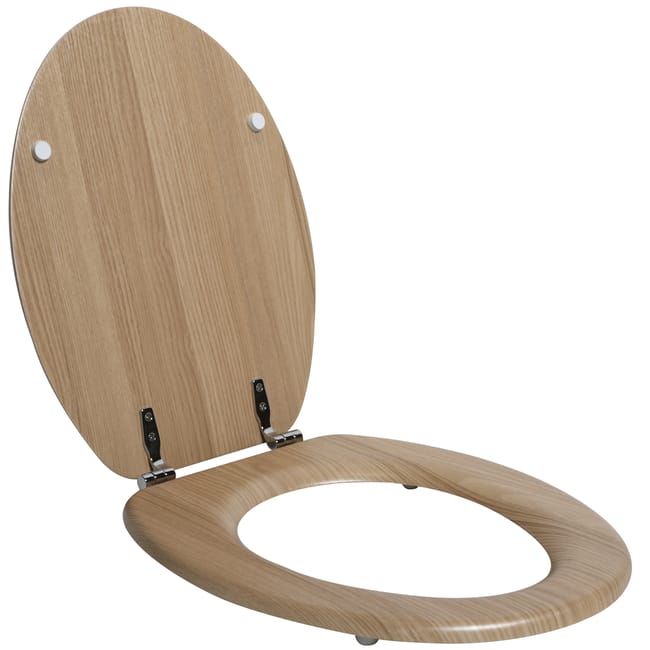 Abattant bois compress Pop sensea ch ne naturel Leroy Merlin
