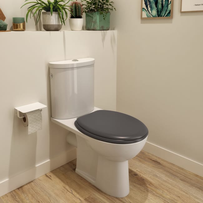 Abattant frein de chute bois gris SENSEA Leroy Merlin