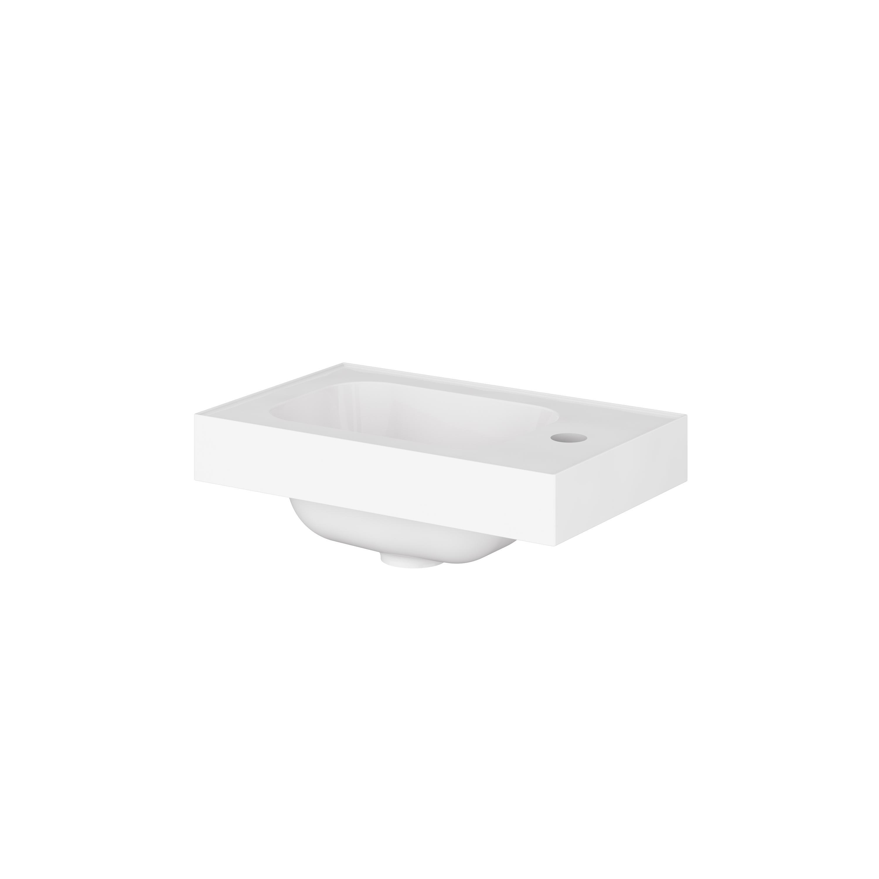 Lave main céramique rectangle blanc l.41 x P.26 cm, Remix | Leroy Merlin