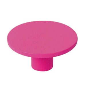 Bouton de meuble rond, abs violet mat, Diam.60 mm
