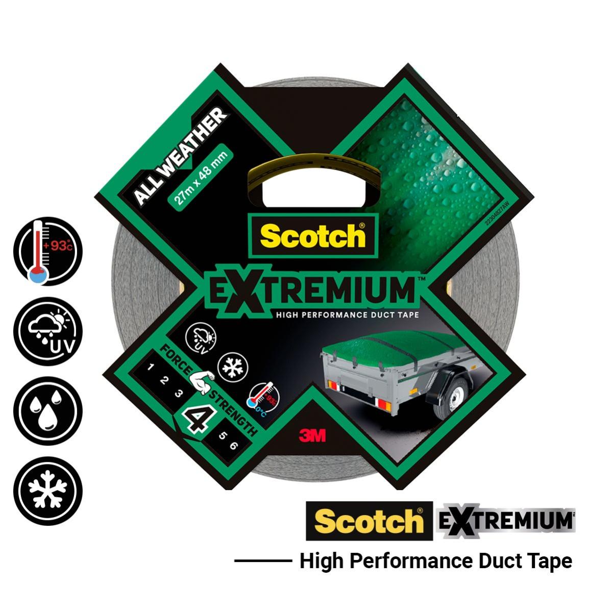Adhésif de réparation Extremium SCOTCH L.10 m x l.24 mm noir