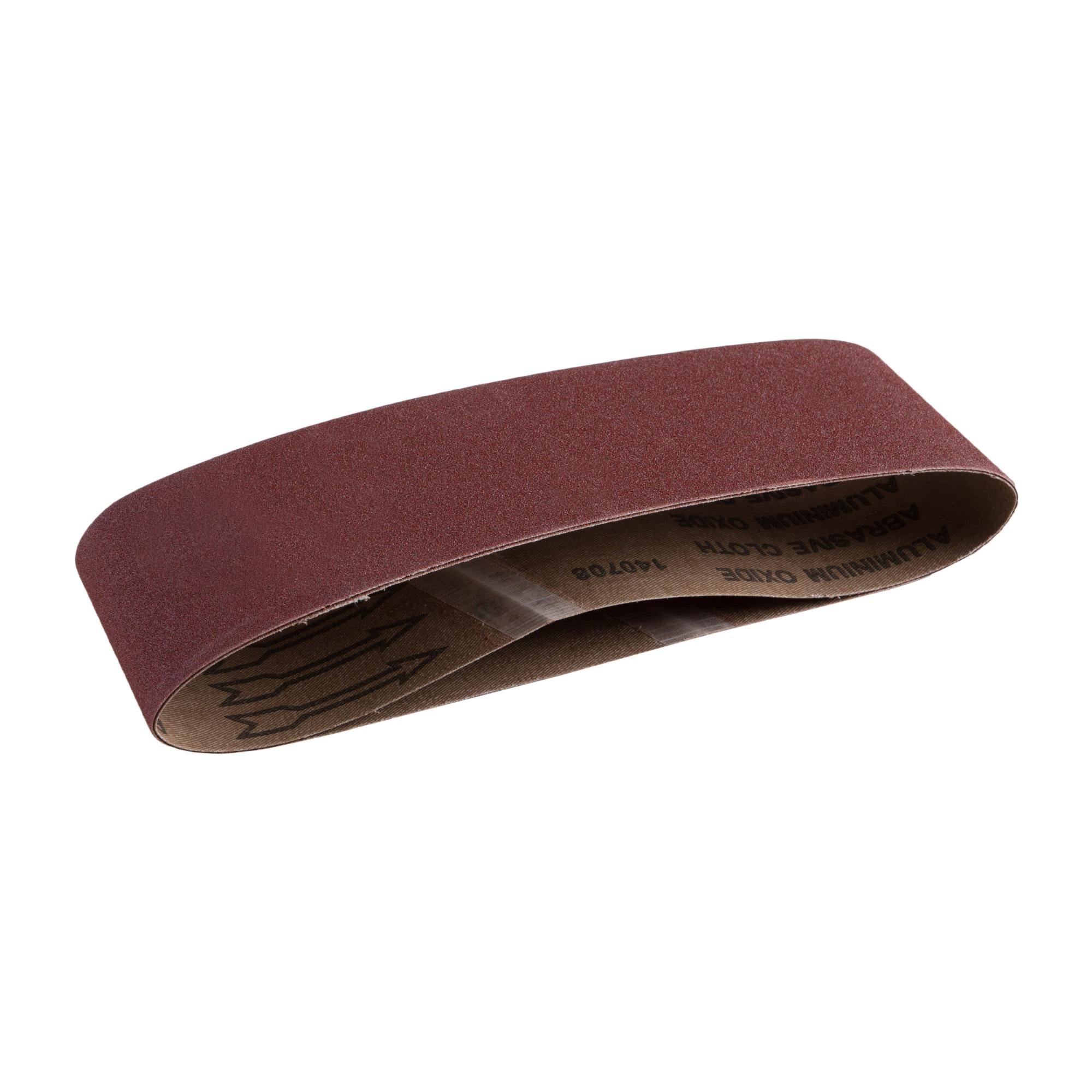 5 Bandes Abrasives Grain 80 - 75 X 533 Mm - Pour Meuleuse à Bande - Métal, Bois, Plastique