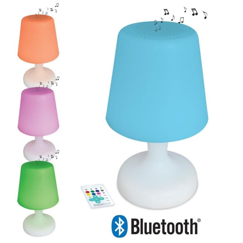 Lampe Enceinte Bluetooth, design, pvc blanc pour haut-parleur, DECOTECH