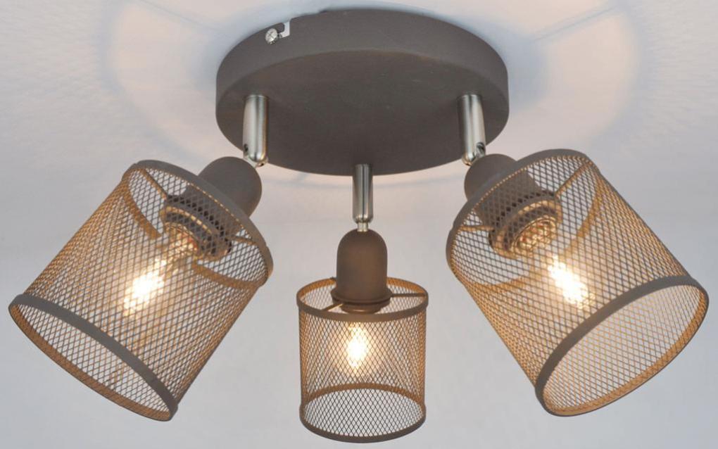 Jago® Plafonnier - 3 Ampoules, Max 40 W, E14, LED, Feuilles Acryliques Lilas - Lustre, Lampe De