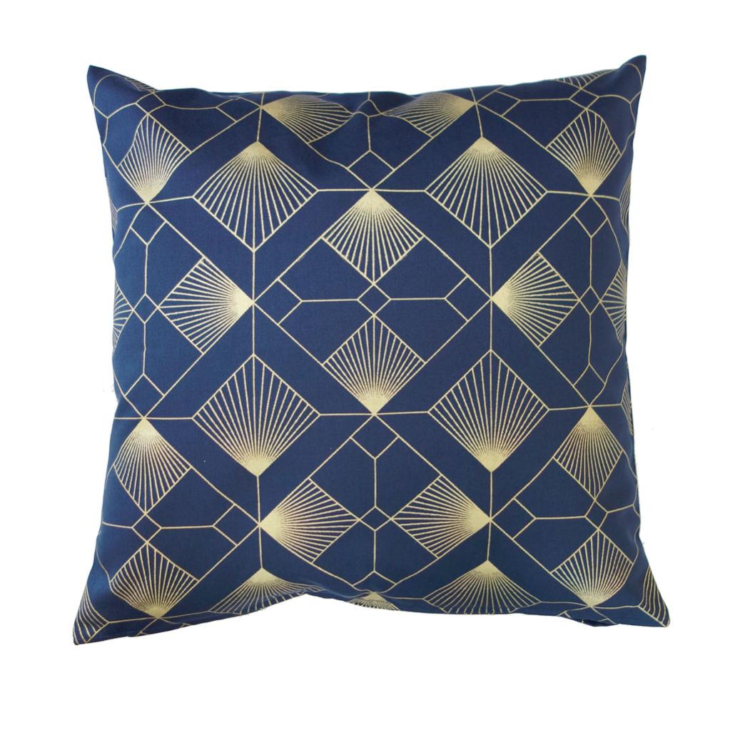 coussin bleu