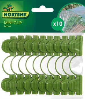 MINI CLIP 10 Clips fixation sur arceaux fibre de verre - Gamm vert