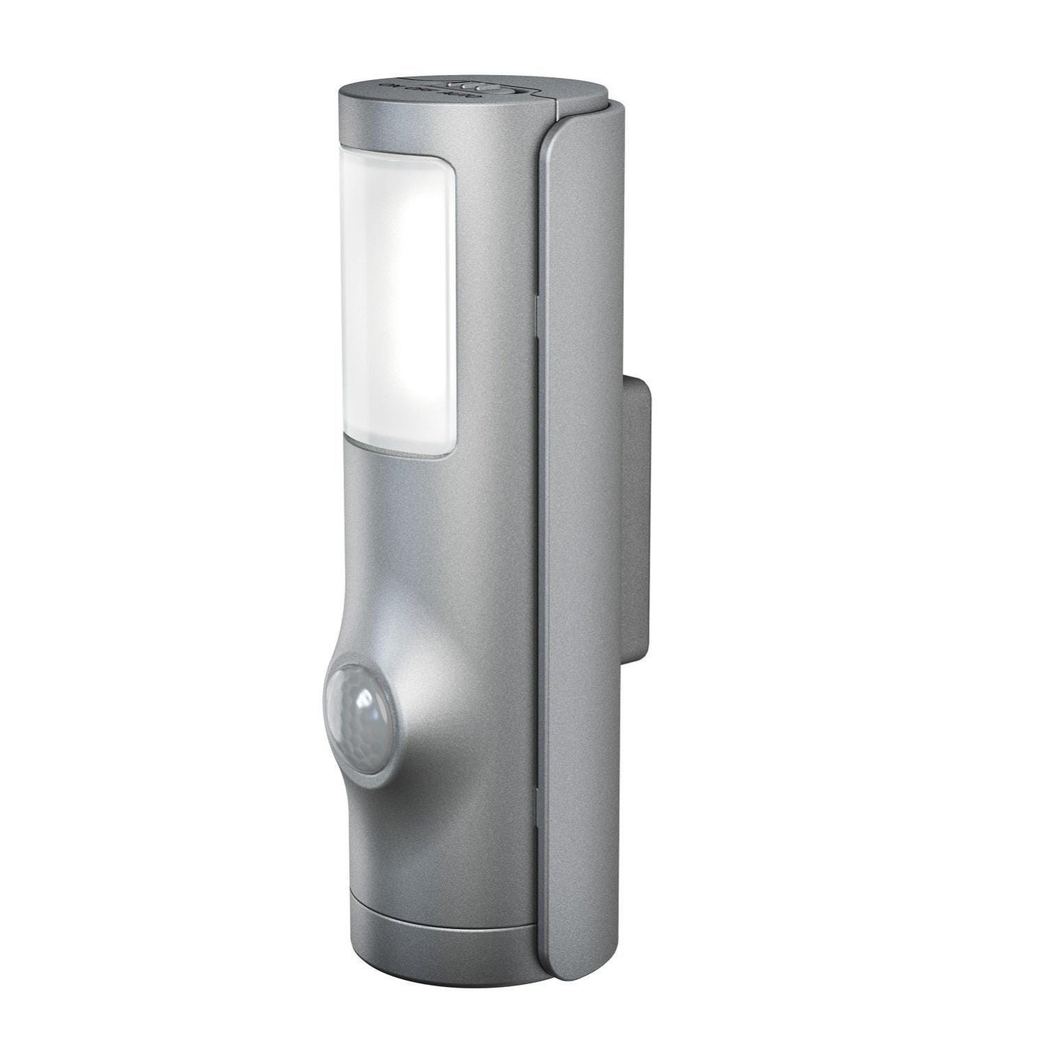 Nightlux à LED, blanc avec détecteur de présence intégré.