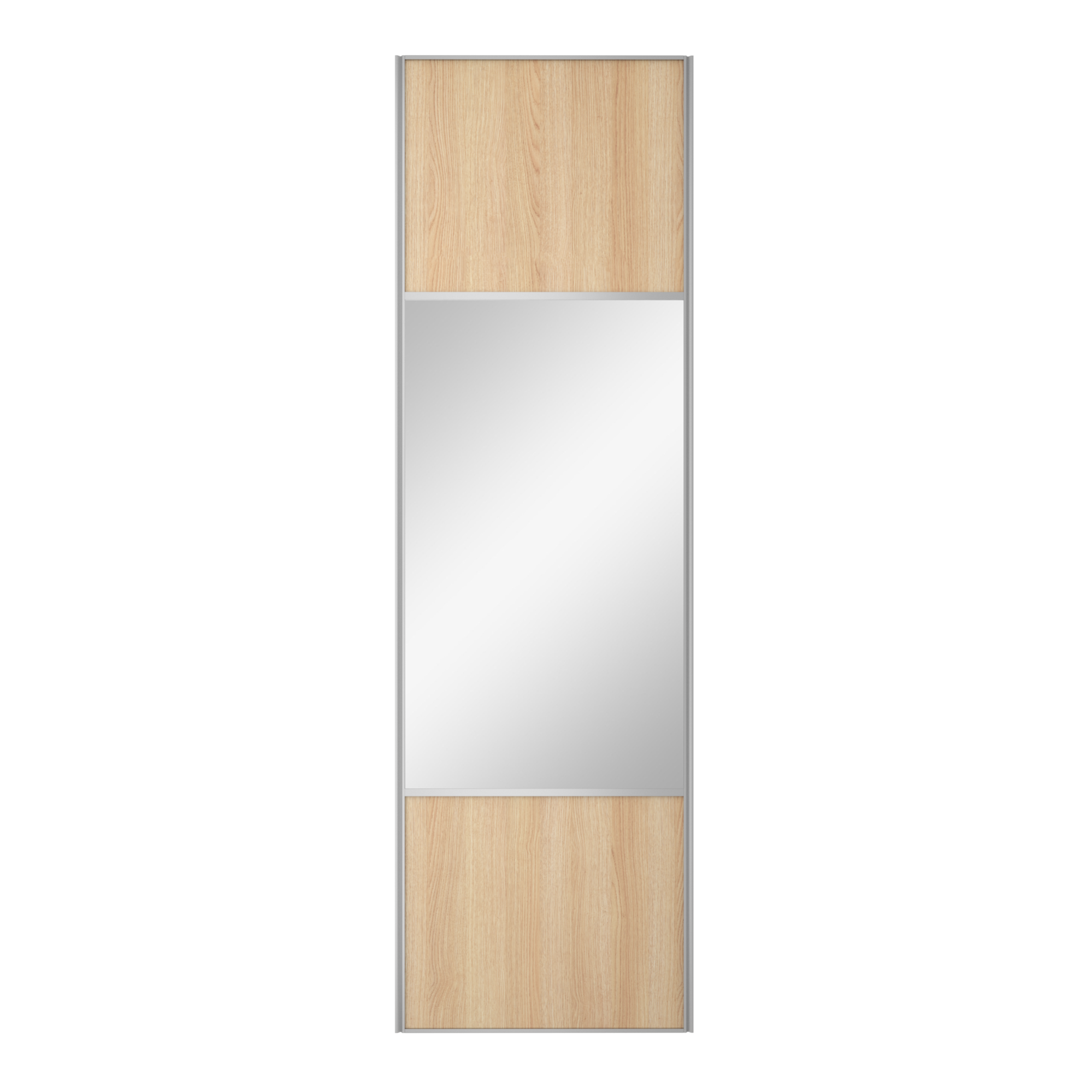 Porte de placard coulissante Naturel miroir l.76.2xH.250cm Leroy Merlin