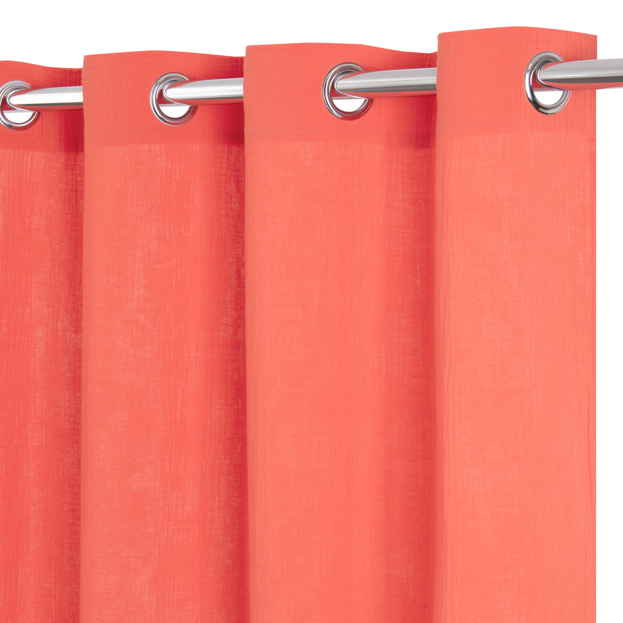 Rideau tamisant, Ilyana, coton cocktail l.130 x H.280 cm INSPIRE