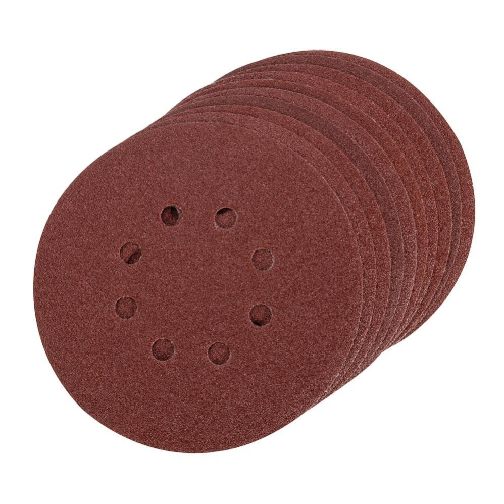 TOOLSTAR Lot 10 Patins Abrasifs Grain 80 Pour Ponceuse Souris Black & Decker – 170 X 140 X 95 Mm Velcro