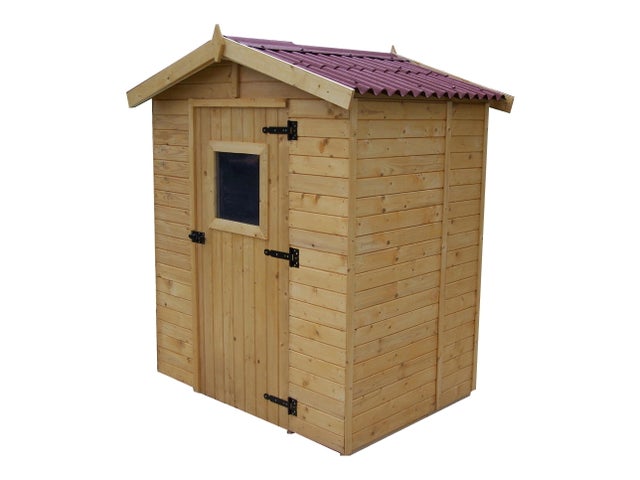 Abri de jardin en bois toit plat avec bucher 25,37 m2 - Marshall