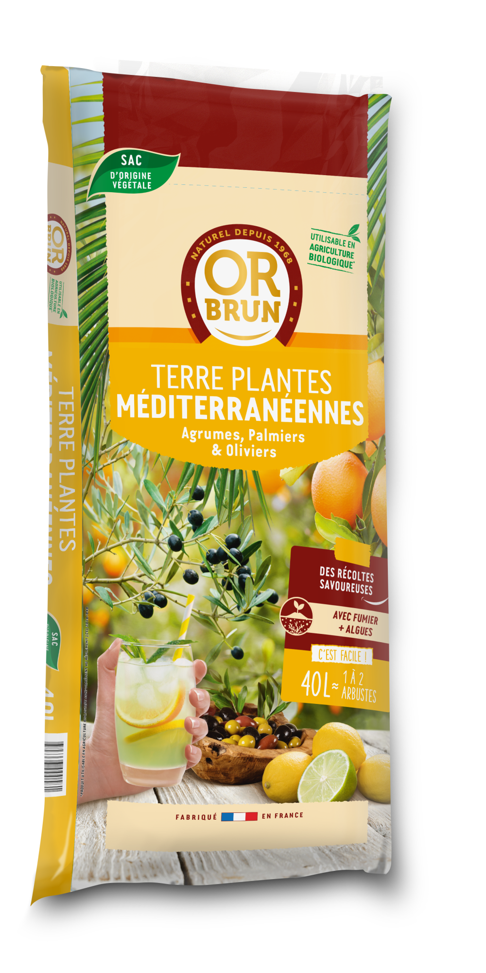 Terreau agrumes et plantes méditerranéennes botanic® - 70 L : Terres jardin  Botanic® jardin - botanic®