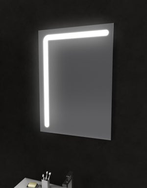 MIQU Miroir Salle de Bain LED 80x60cm/600x800mm avec éclairage Blanc  Chaud/Blanc Froid à intensité Variable Miroir Lumineux Mural avec Prise &  Anti-buée/pour Cabine de Douche,Chambre à Coucher : : Cuisine et  Maison