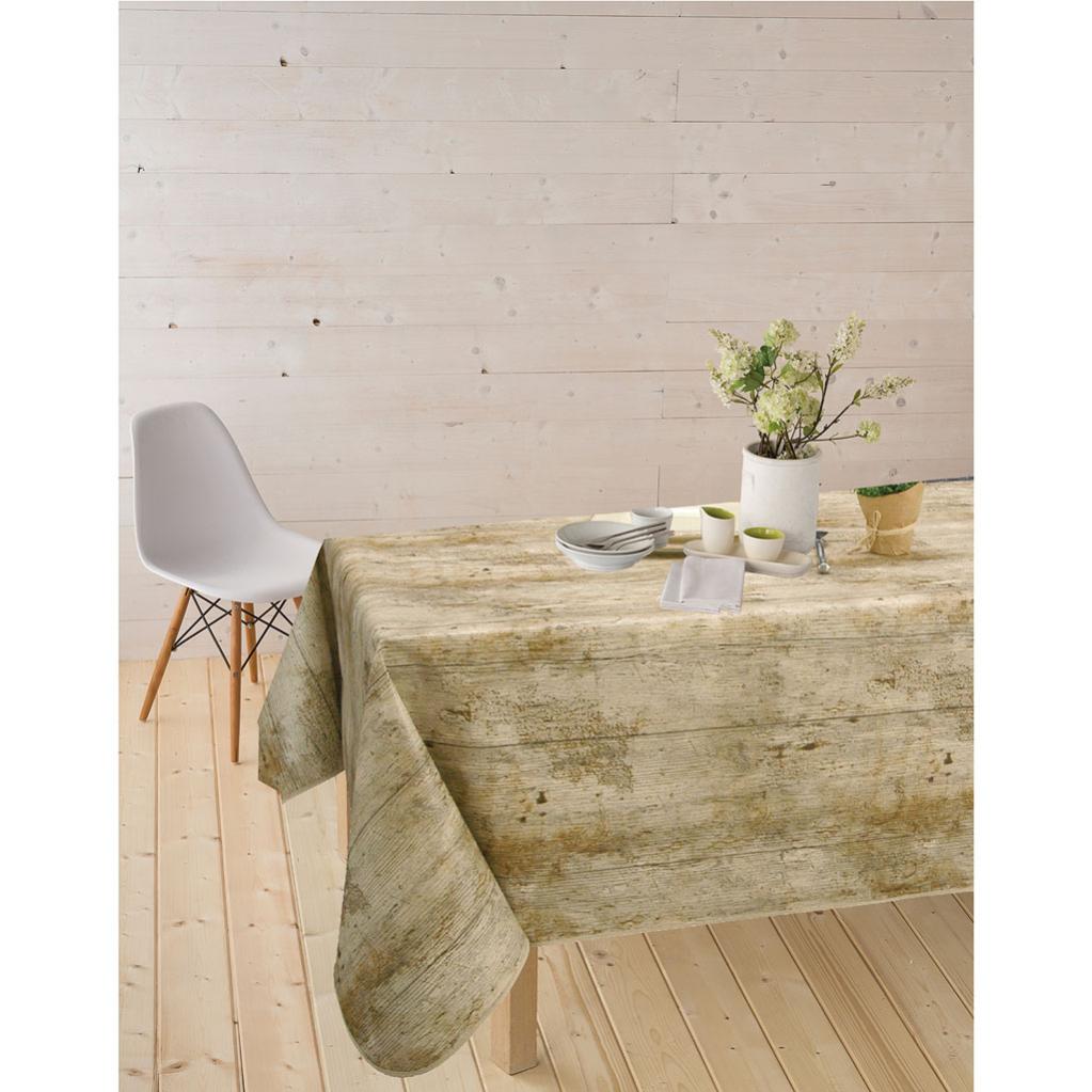 Toile Cirée Antitache TWIST Nacré - 140 X 100 Cm - Blanc - Style Contemporain