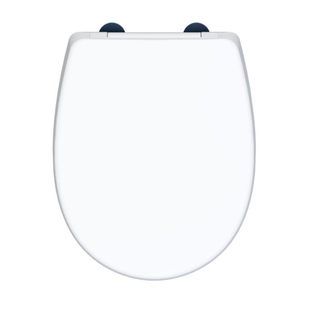 Abattant wc familial lunette de toilette en polyéthylène pour adultes gris  - Conforama