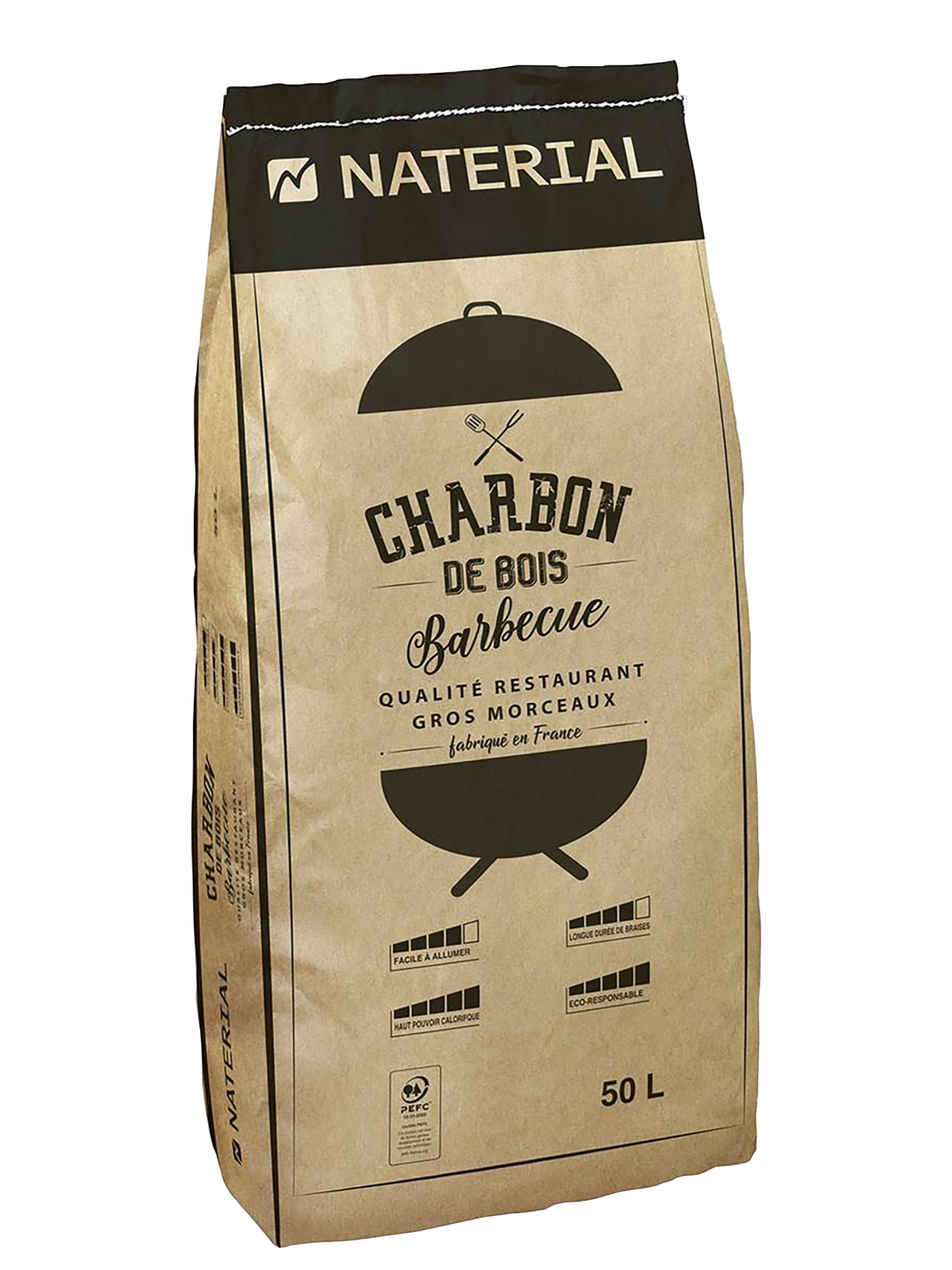 Q4U Charbon de Bois Rapide déclairage 8 Rouleau de Charbon 80 Disc Briquet 